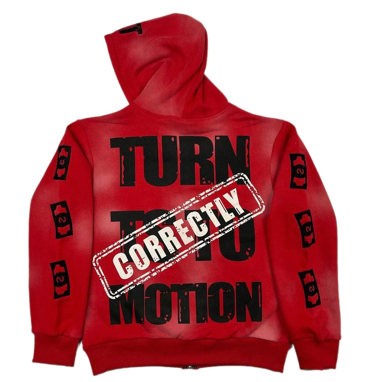 "RED FLARE" Zip UP