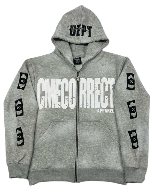 "COOL GREY" Zip UP