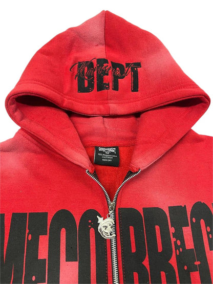 "RED FLARE" Zip UP